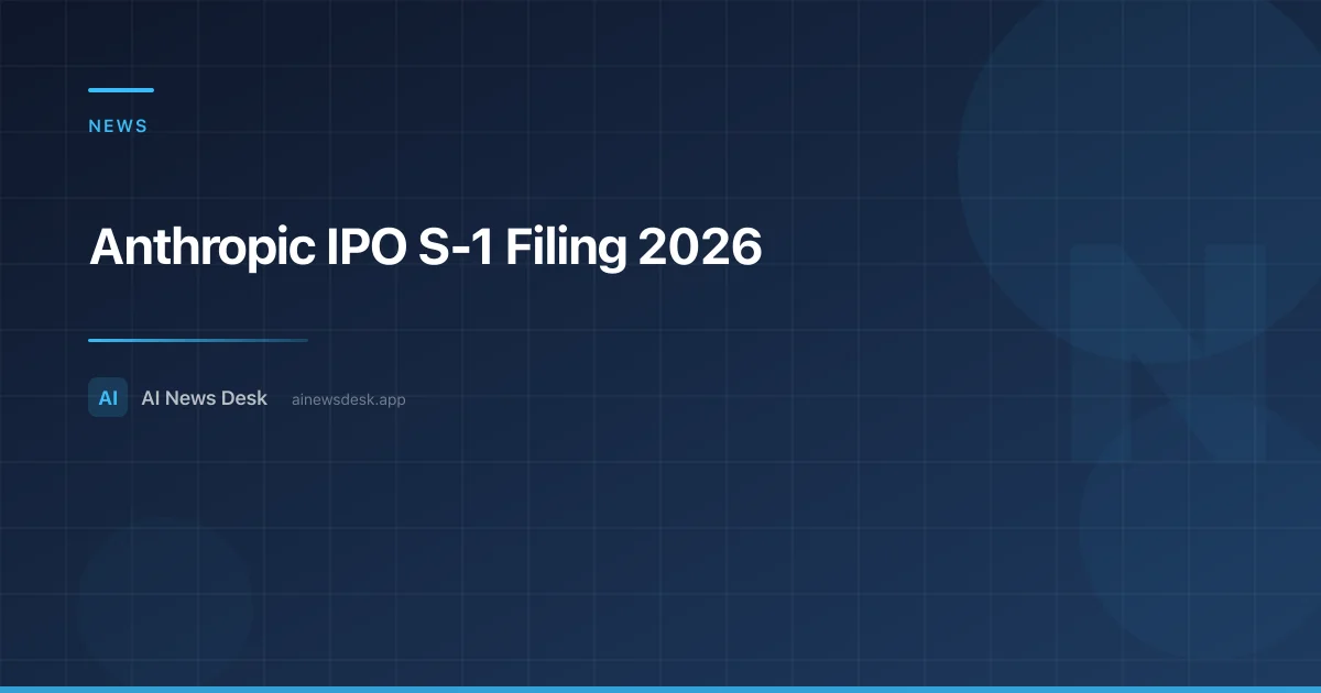 Anthropic IPO S-1: What the $965B Filing Means