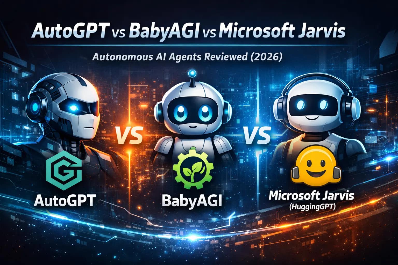 AutoGPT vs BabyAGI vs Jarvis Compared 2026