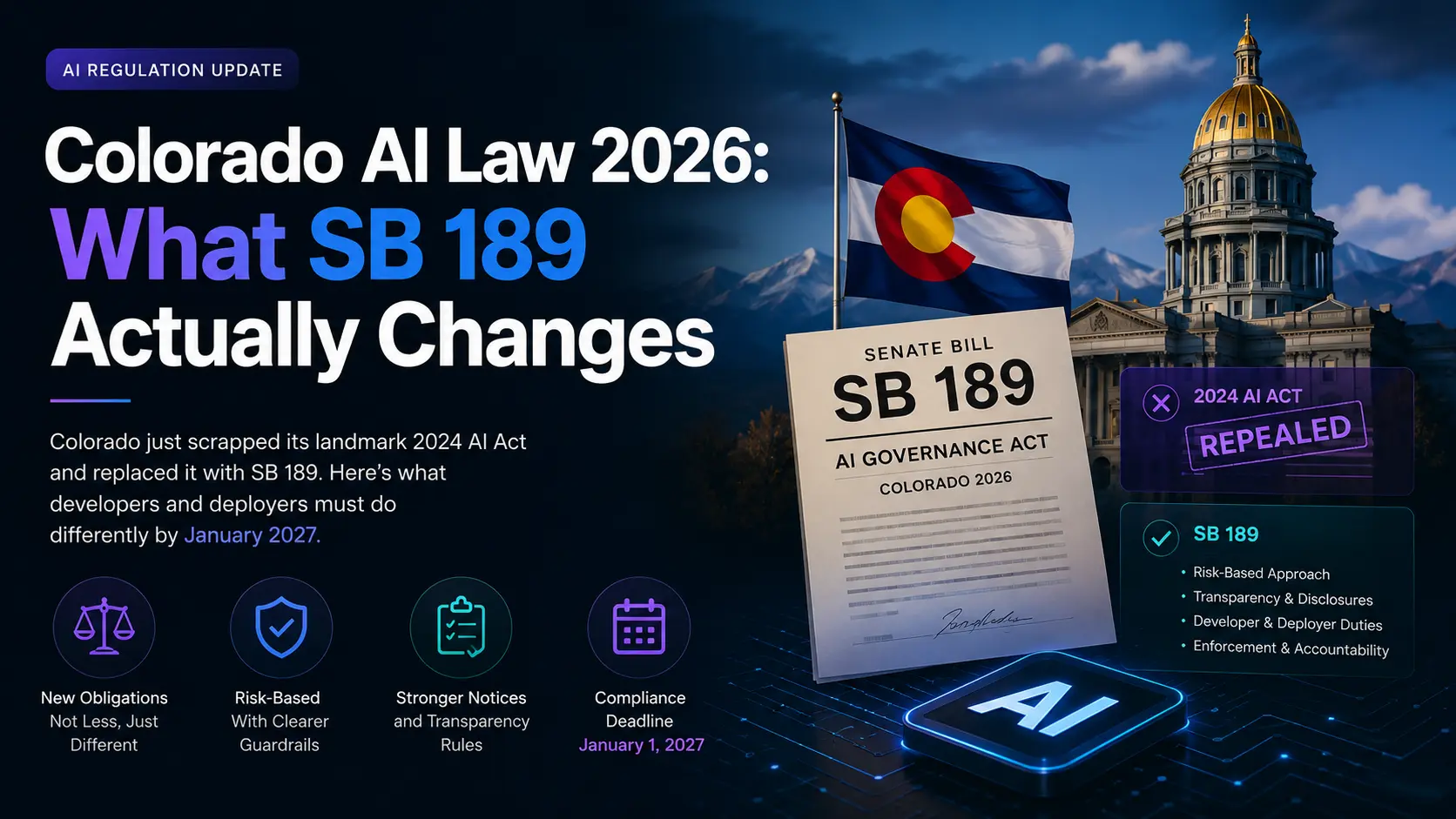 Colorado AI Law 2026: What SB 189 Actually Changes