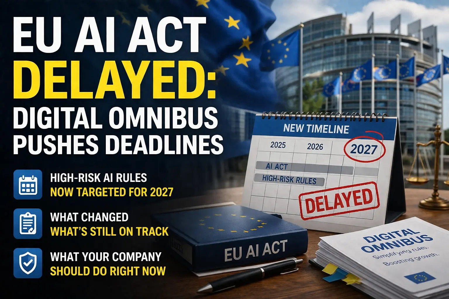 EU AI Act Delay to 2027: Digital Omnibus Status