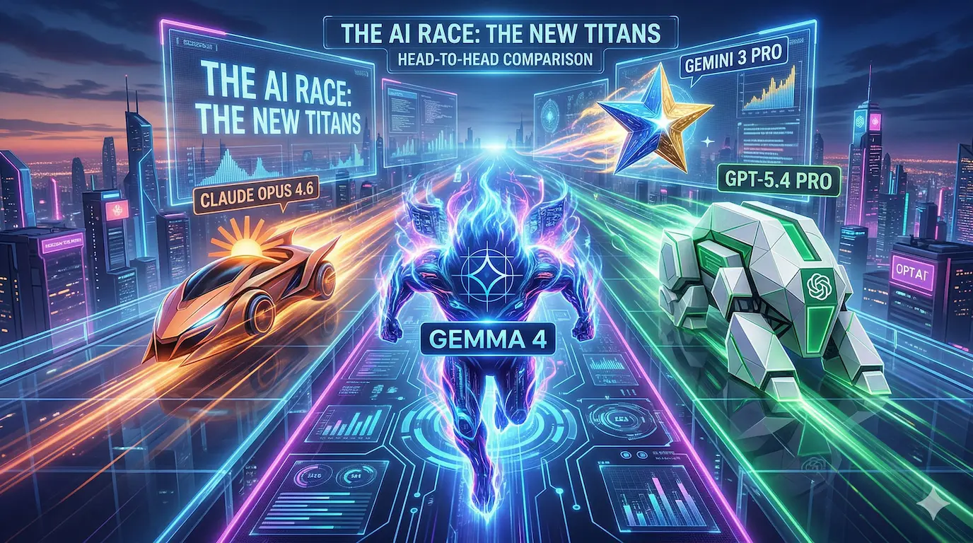 Gemma 4 vs Opus 4.6, GPT-5.4 Pro, Gemini 3 Pro
