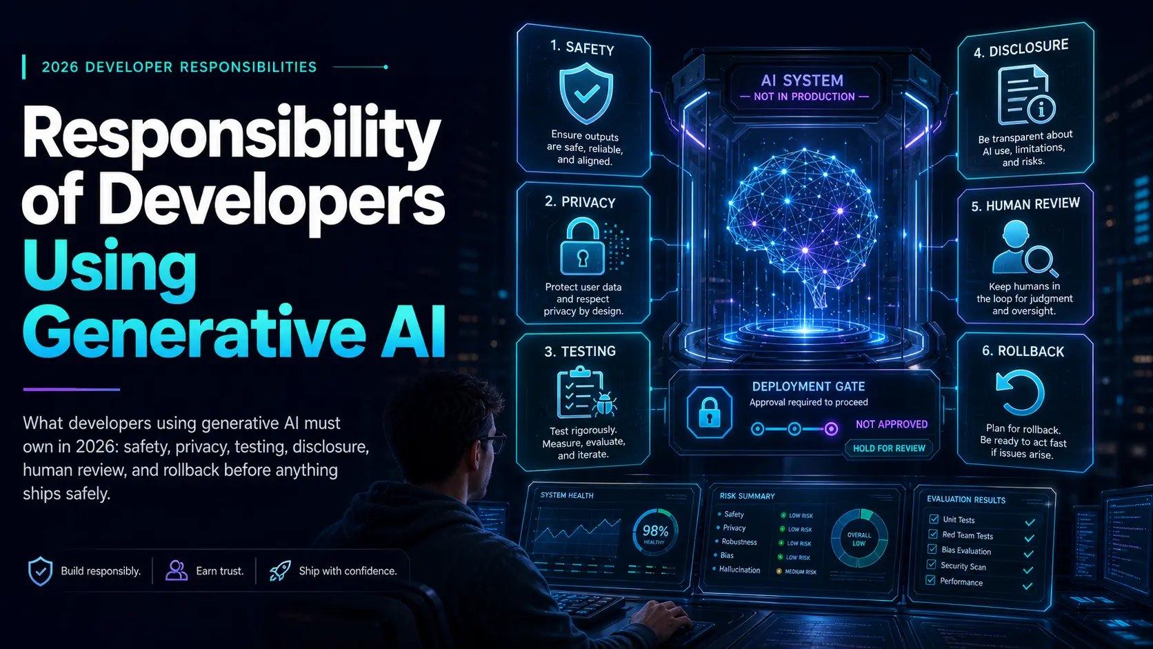 Responsibility of Developers Using Generative AI