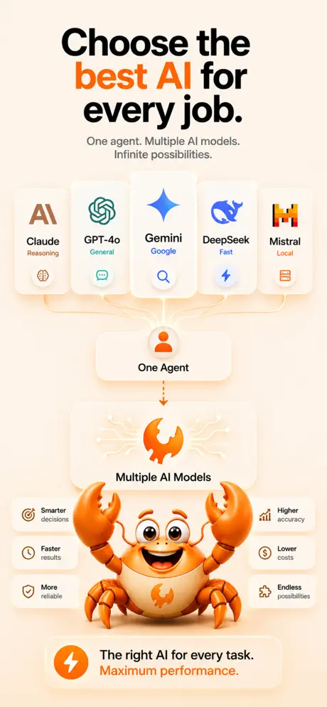 Clawbot - Open My Claw AI Agent screenshot 4 — mobile app interface built with Flutter