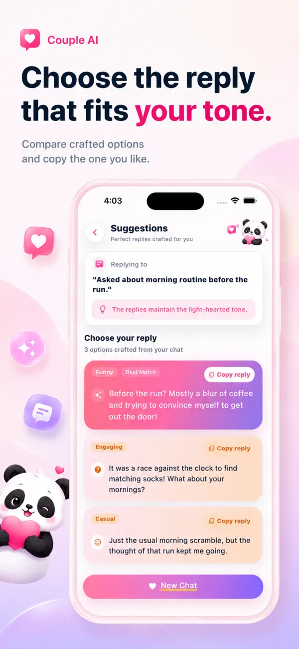 Couple AI - Chat Advisor screenshot 4 — mobile app interface built with Flutter