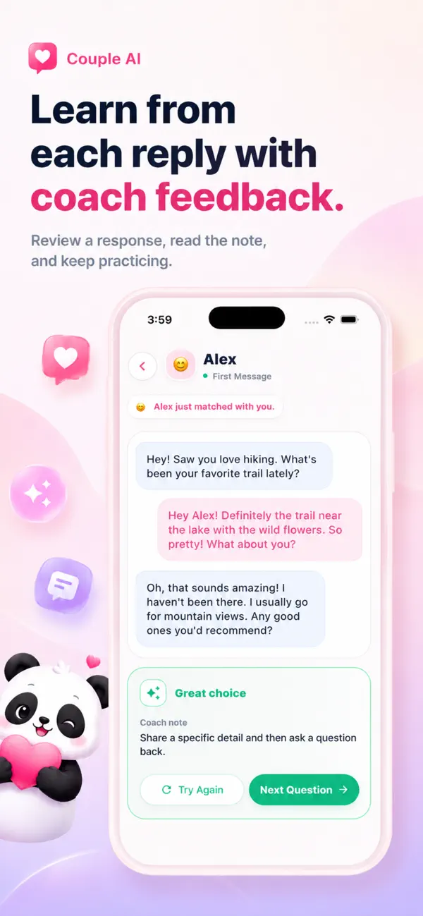 Couple AI - Chat Advisor screenshot 6 — mobile app interface built with Flutter