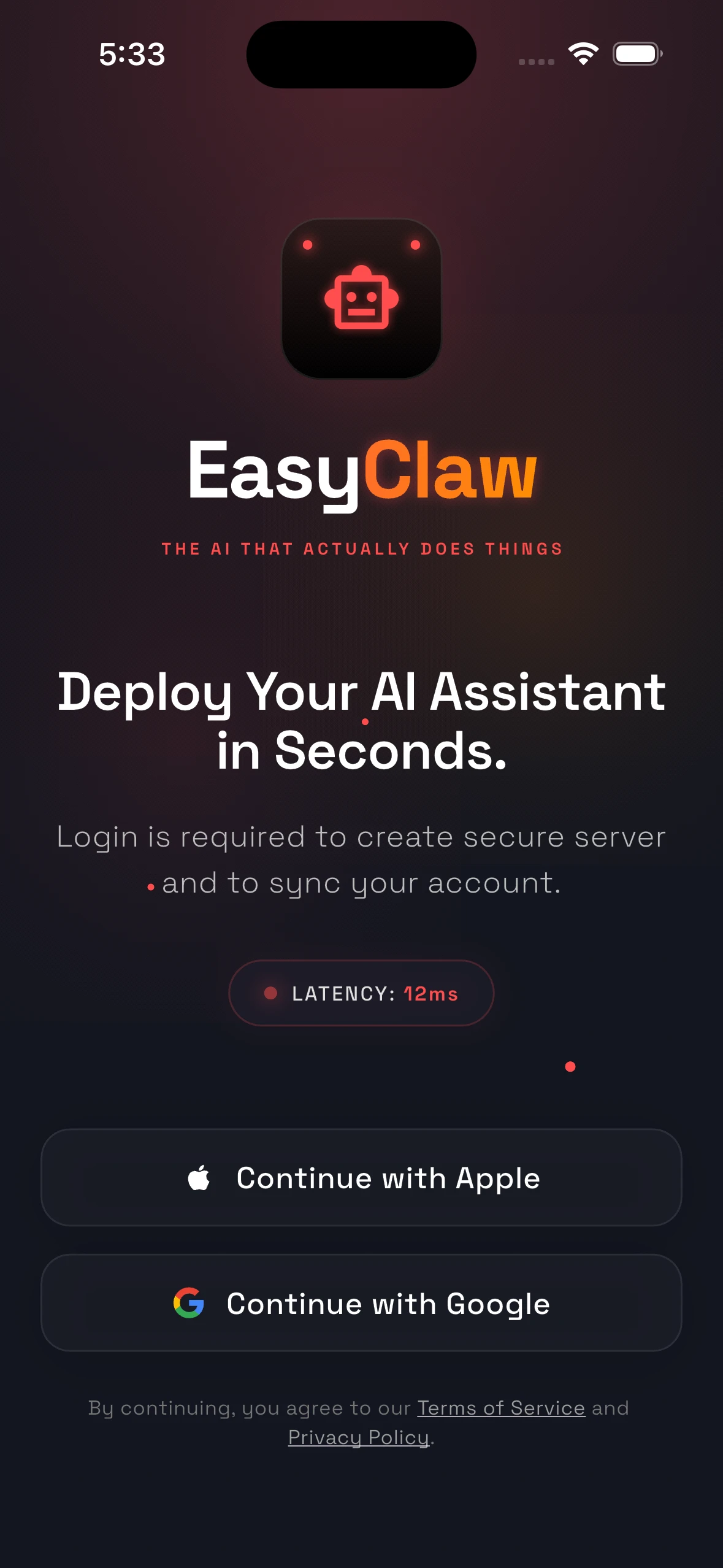 EasyBot — Personal AI Agents screenshot 10 — mobile app interface built with Flutter