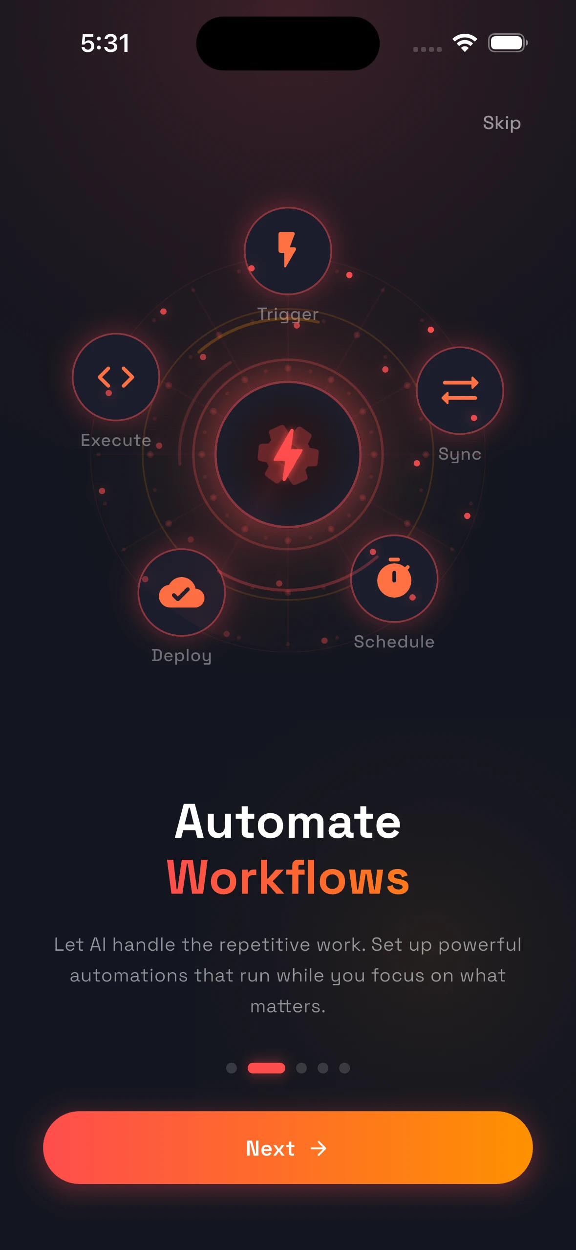 EasyBot — Personal AI Agents screenshot 3 — mobile app interface built with Flutter