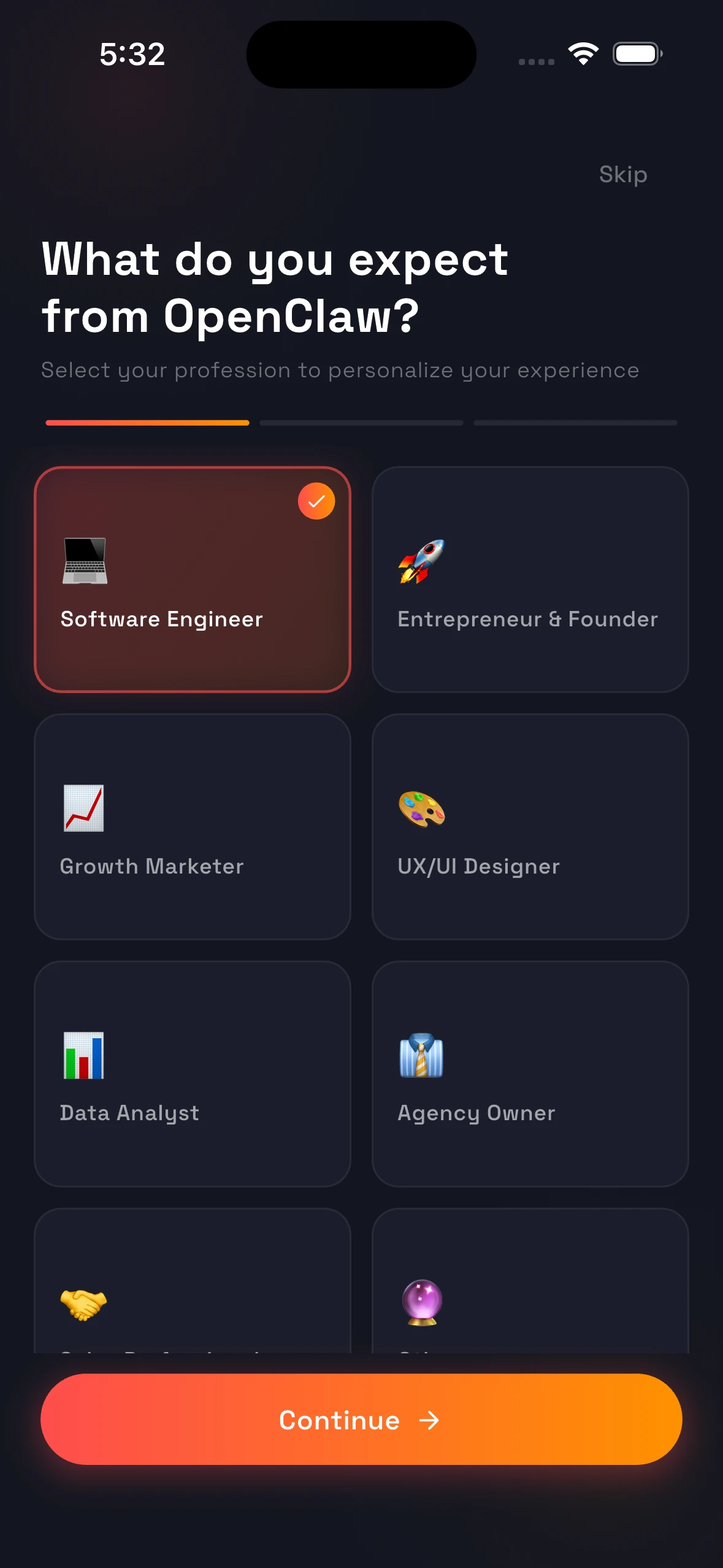 EasyBot — Personal AI Agents screenshot 6 — mobile app interface built with Flutter