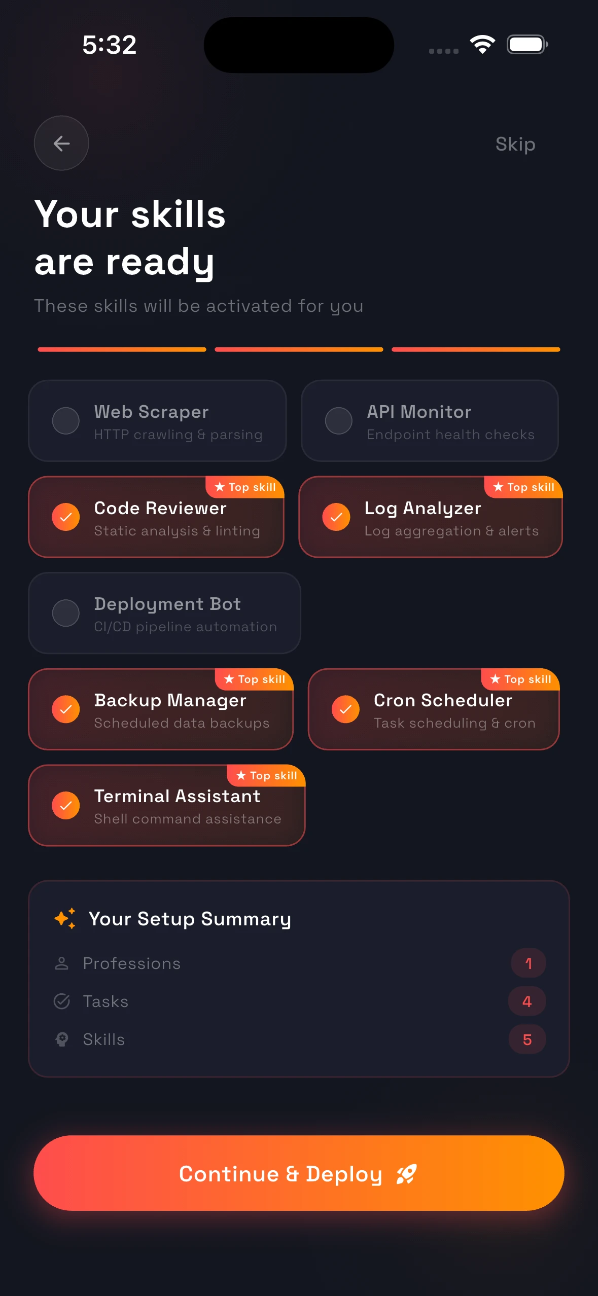 EasyBot — Personal AI Agents screenshot 7 — mobile app interface built with Flutter
