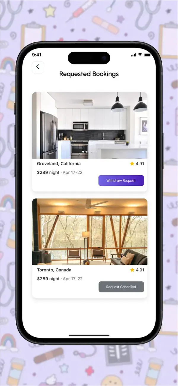 Hosting Healthcare screenshot 4 — mobile app interface built with Flutter