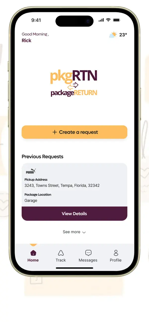 Package Return screenshot 1