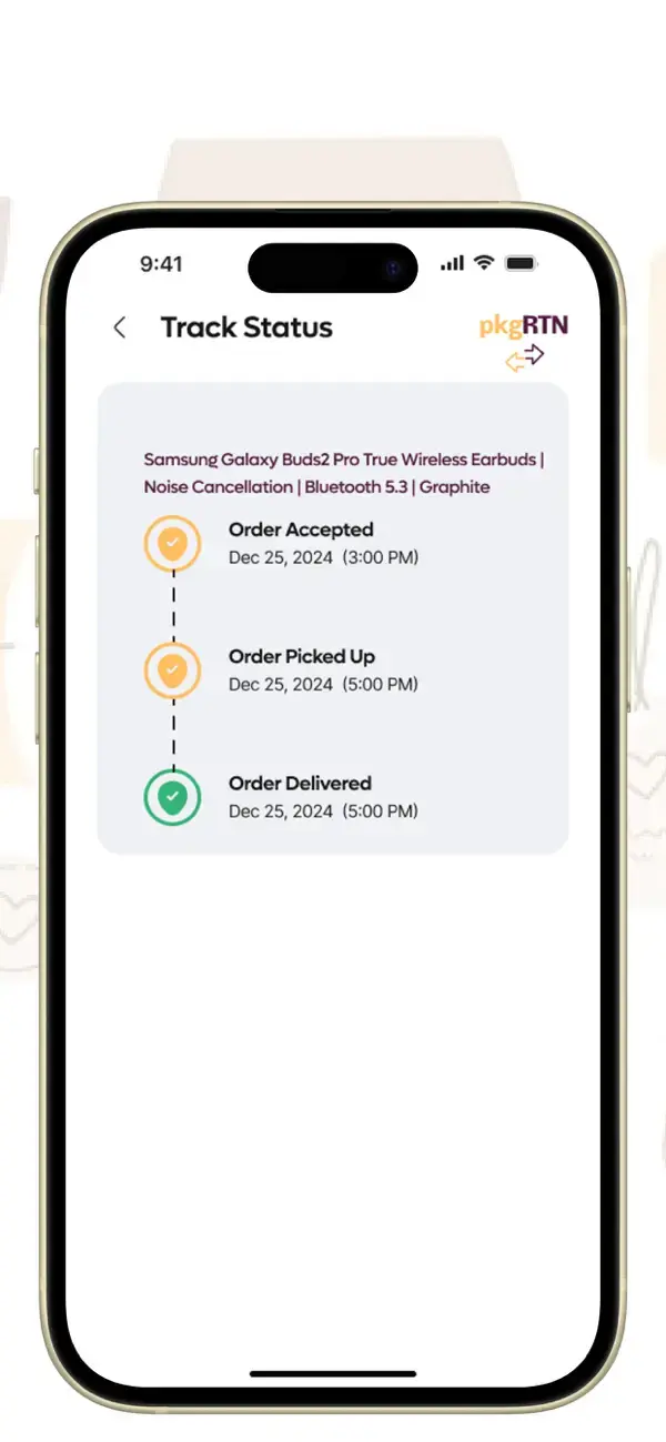 Package Return screenshot 5 — mobile app interface built with Flutter