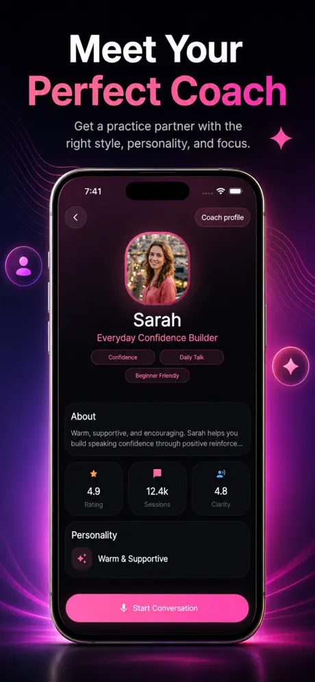 PrepMeTalk AI: Speaking Coach screenshot 2 — mobile app interface built with Flutter