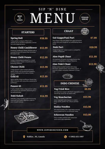 Menu page 2