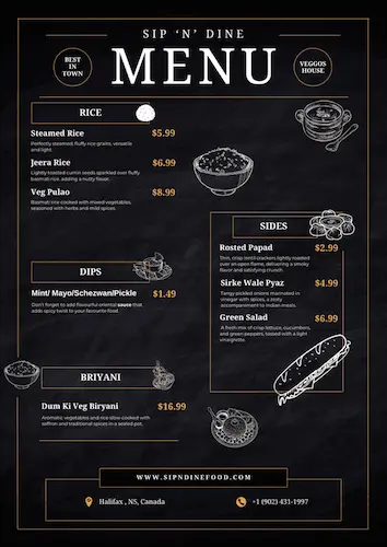 Menu page 6