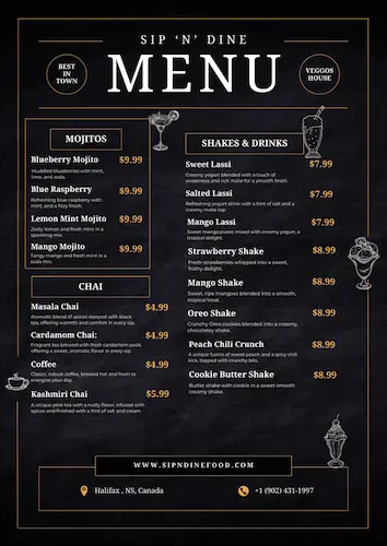 Menu page 7